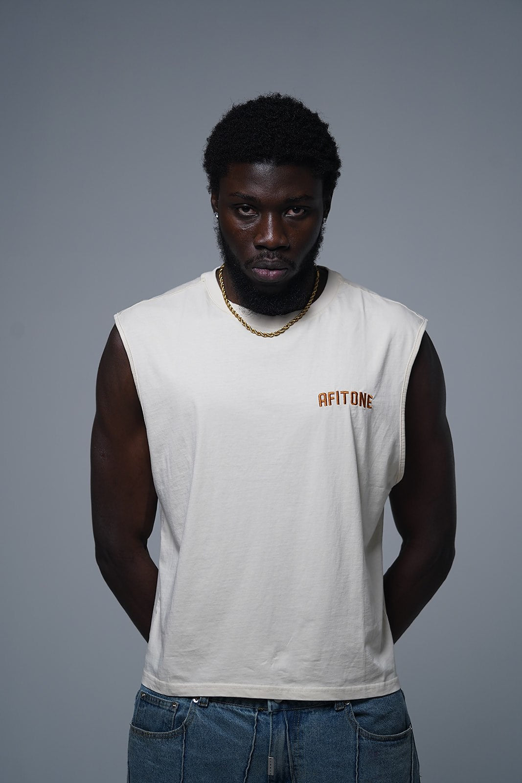 SAND — Tank Top (Taupe Acid Wash)