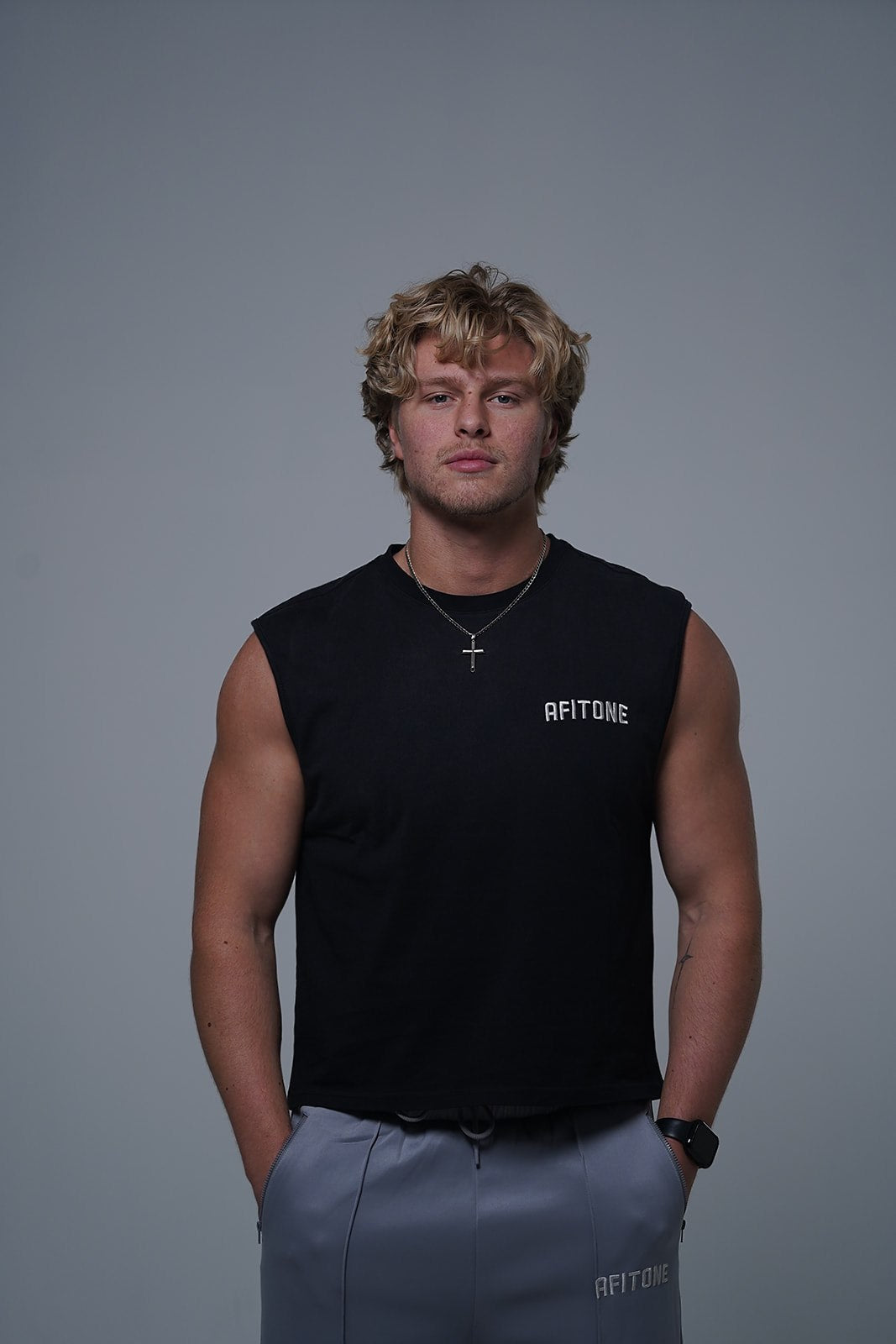 CORE — Tank Top (Charcoal Acid Wash)