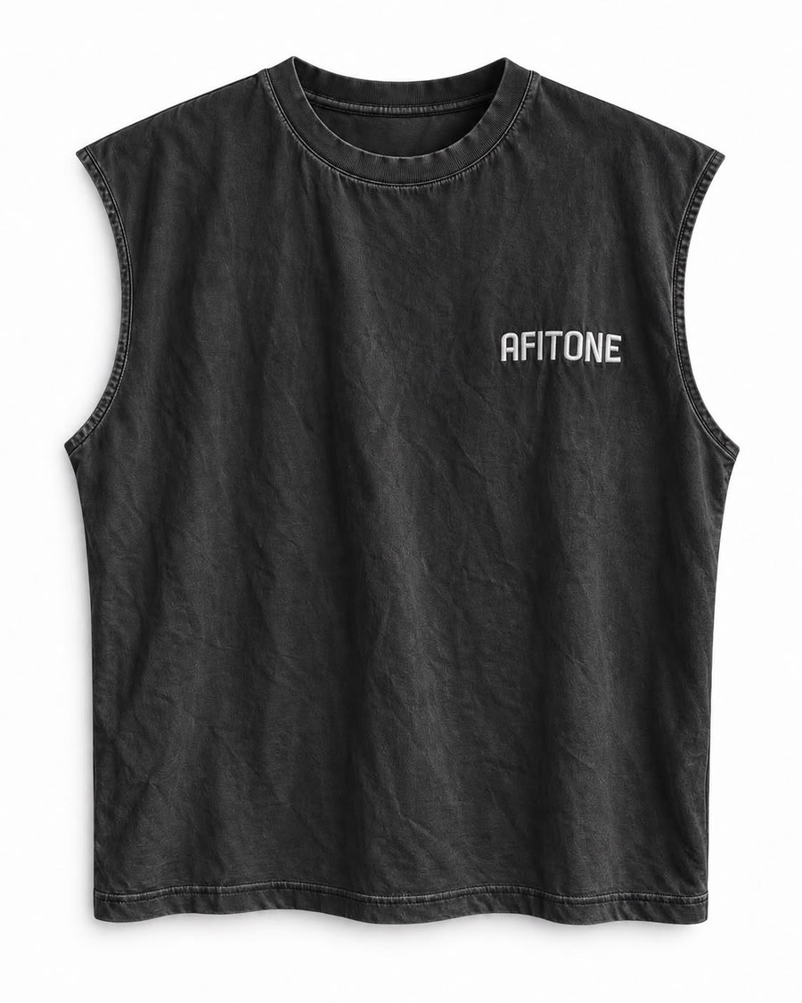 CORE — Tank Top (Charcoal Acid Wash)