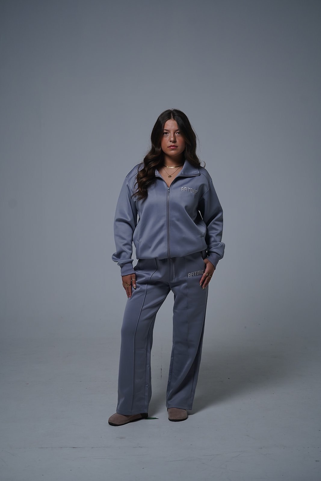 Steel — Light Grey Tracksuit, third angle