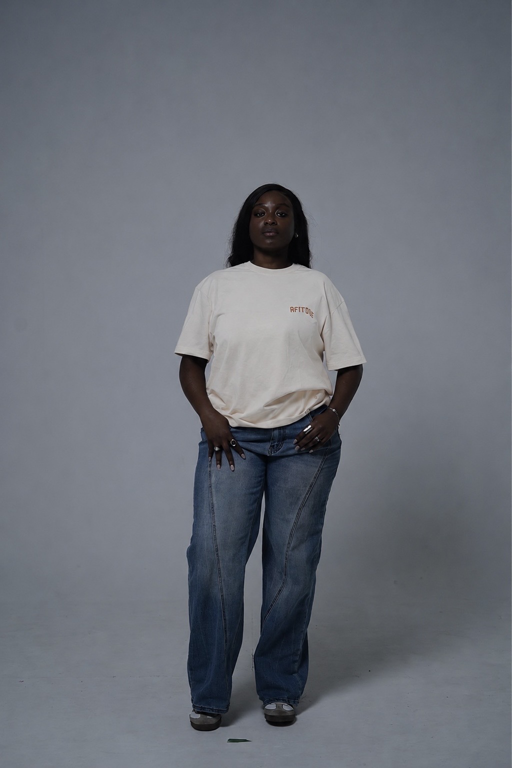 Stone — Taupe T-Shirt, front view